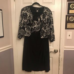 Alex Evenings: Black and White sequence dress